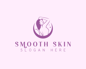 Waxing Beauty Woman logo design