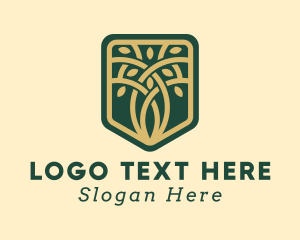 Nature - Nature Tree Shield logo design