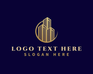 Condominium - Premium Building Skyscraper logo design