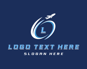 Airplane - Logistics Airplane Delivery logo design