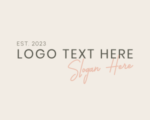 Wordmark - Stylish Fashion Brand logo design