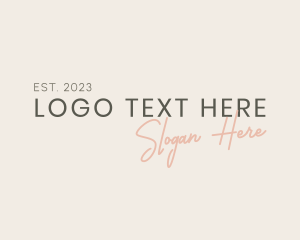 Stylish Fashion Brand Logo