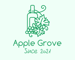 Winemaking Grape Orchard  logo design