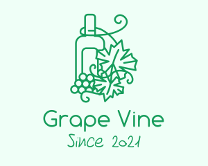 Winemaking Grape Orchard  logo design