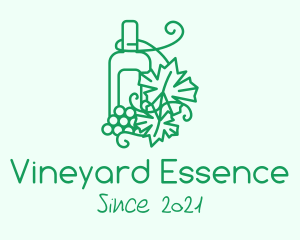 Winemaking Grape Orchard  logo design