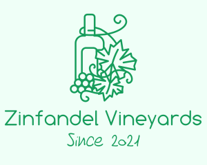 Winemaking Grape Orchard  logo design