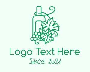 Whiskey - Winemaking Grape Orchard logo design