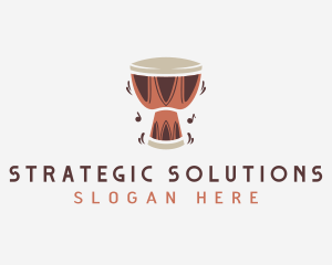 Beat - Tribal Drum Instrument logo design