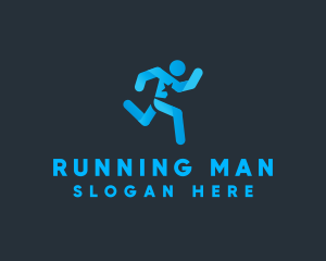 Star Running Man logo design