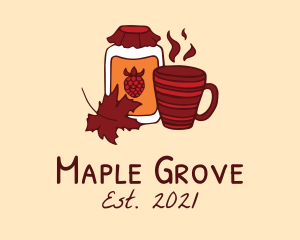 Maple - Canadian Fruit Jam Cafe logo design