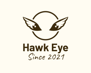 Feather Wing Eye logo design