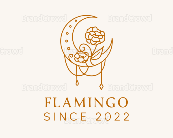 Beauty Lunar Flower Logo