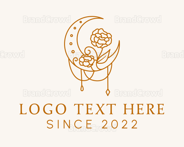 Beauty Lunar Flower Logo