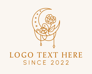 Mystic - Beauty Lunar Flower logo design