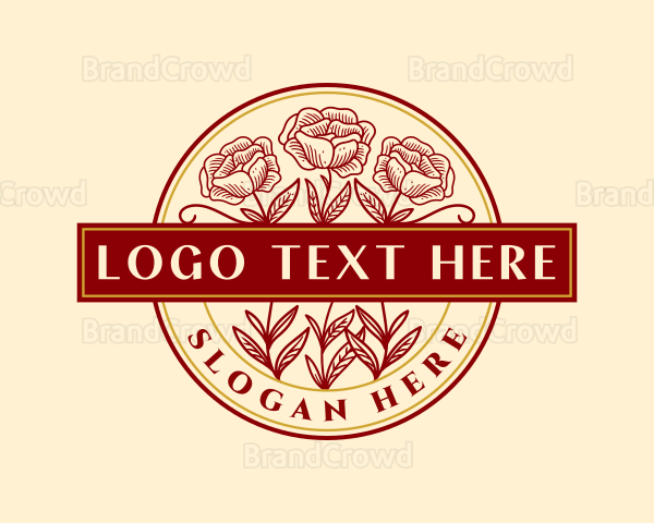 Floral Landscaping Decor Logo