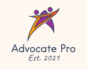 Advocate - Star Charity Advocate logo design