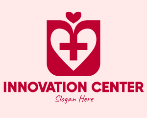 Center - Medical Heart Center logo design