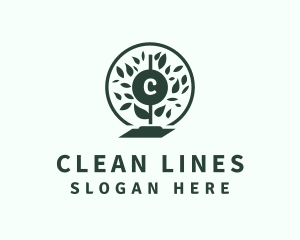 Natural Disinfection Cleaning logo design