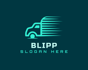 Trailer - Automotive Truck Logistics logo design