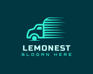 Driver - Automotive Truck Logistics logo design