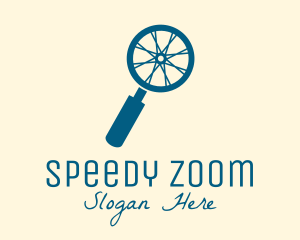 Zoom - Blue Search Wheel logo design