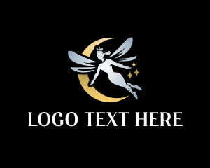 Lady - Beautiful Lady Fairy logo design