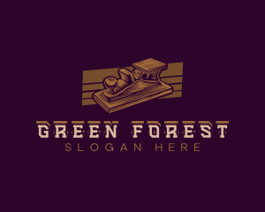 Wood Carpentry Planer  logo design