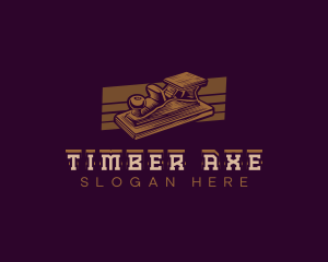 Wood Carpentry Planer  logo design