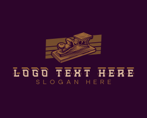 Log - Wood Carpentry Planer logo design
