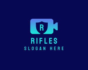 Video Camera Shield logo design