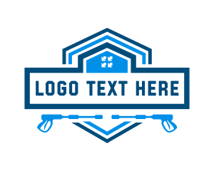 Tools - Power Washing Shield logo design