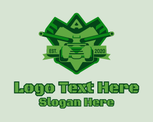 Military - Army Tank Insignia logo design