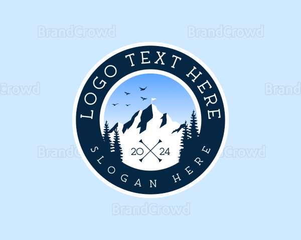 Outdoor Mountain  Camping Logo