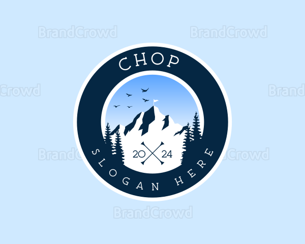 Outdoor Mountain  Camping Logo