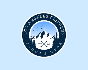 Mountain Climbing - Outdoor Mountain  Camping logo design