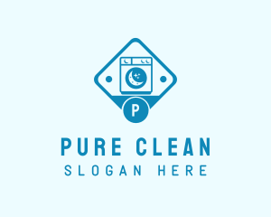 Laundry Washing Machine  logo design