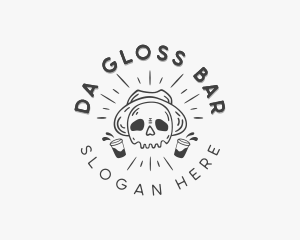 Skull Liquor Bar logo design