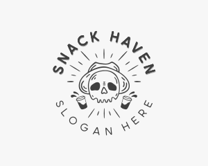 Skull Liquor Bar logo design