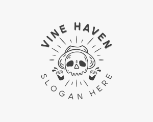 Skull Liquor Bar logo design