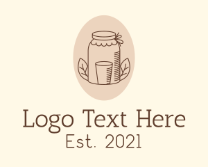 Fermented - Kombucha Jar Drink logo design