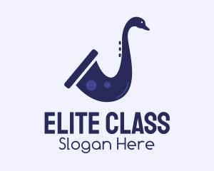 Violet Duck Saxophone  logo design