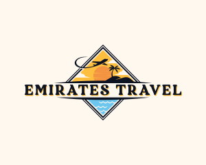 Beach Travel Tourism logo design