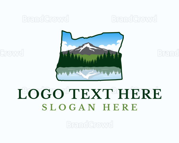 Oregon Mt Hood Lake Logo