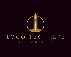 Residential - Luxury City Tower logo design