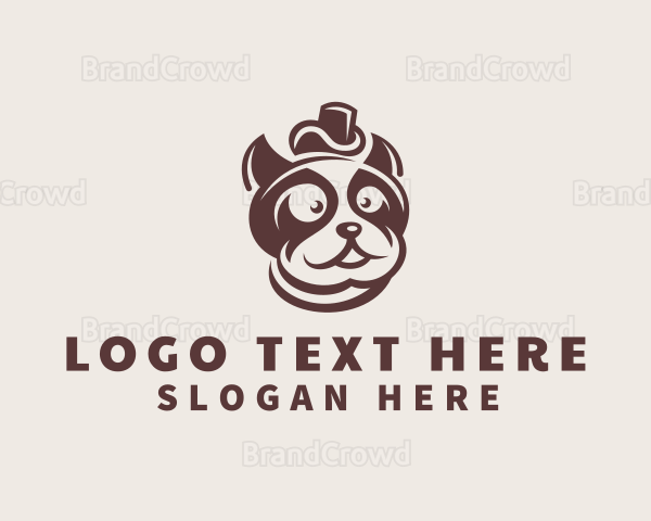 Top Hat French Bulldog Logo