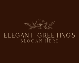 Elegant Flower Spa logo design