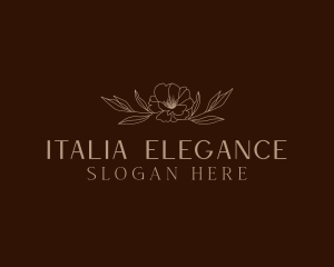 Elegant Flower Spa logo design