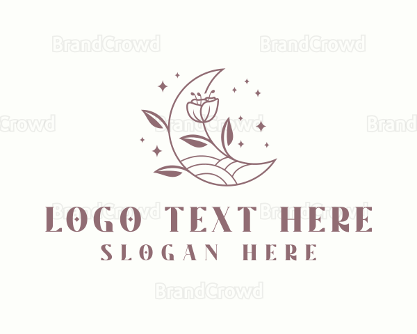 Boho Flower Moon Logo