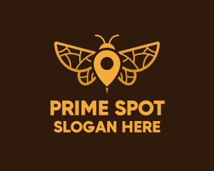 Location - Gold Insect Locator logo design