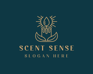 Scented Decor Candle  logo design